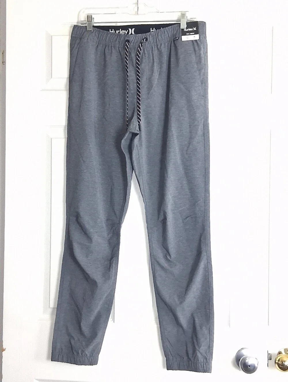 Hurley Gray Twill Regular Fit Activewear Joggers